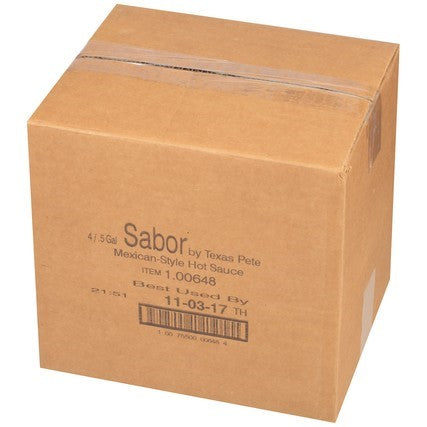 Gal Sabor By Texas Pete Mexican Hot Sauce 0.5 Gallon - 4 Per Case.