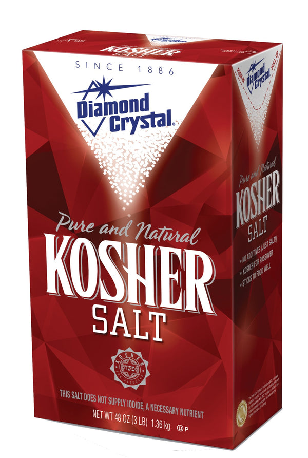 Diamond Crystal Kosher Salt Box 3 Pound Each - 9 Per Case.