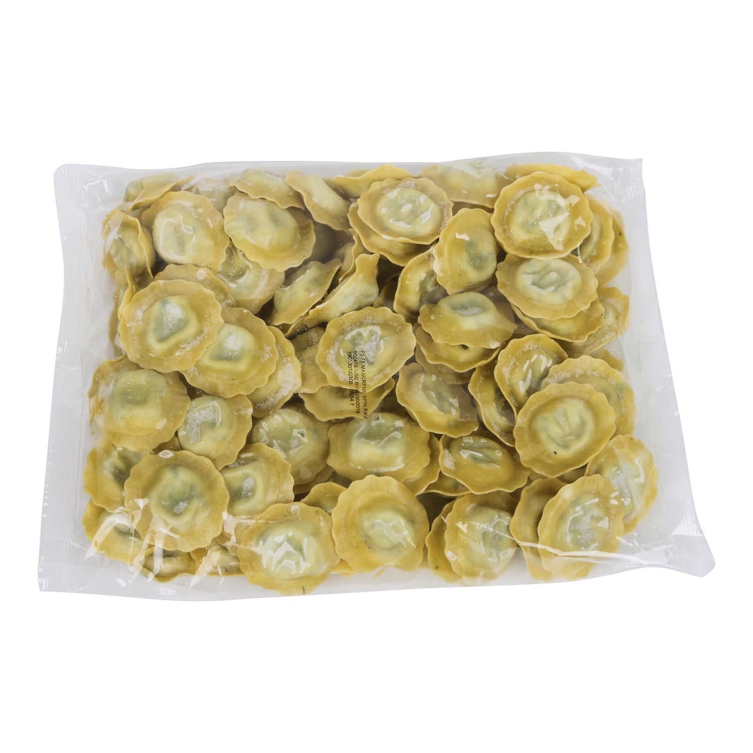 Fresh Frozen Mascarpone & Spinach Ravioli 3 Pound Each - 2 Per Case.