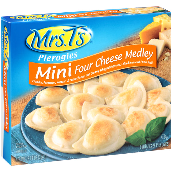 Pierogies Mini Potato & Four Cheese Blend 28 Each - 12 Per Case.