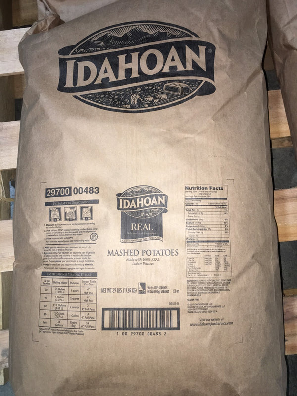 Idahoan Foods Custom Pack Real Mashed Potatoes 1-39 Pound Kosher 1-39 Pound