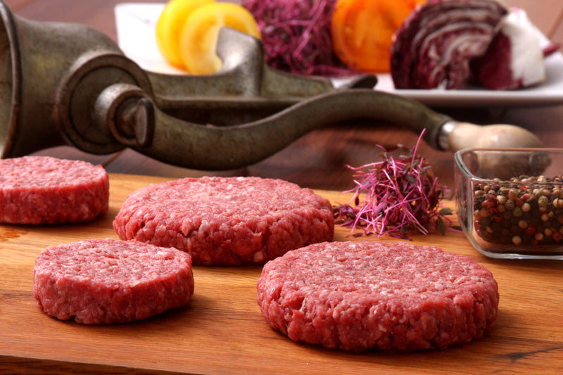 Wagyu Beef Patties Round 4 Ounce Size - 40 Per Case.
