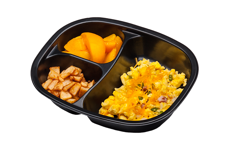 Western Scrambled Eggs With Peaches And Seasoned Potatoes 11 Ounce Size - 20 Per Case.