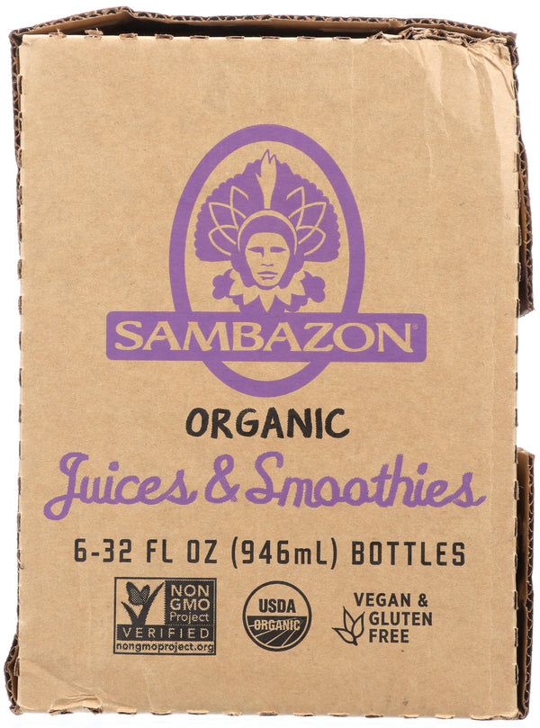 Sambazon Energy Superfood Juice Blend Acaiberryyerba Mateguarana Pack 1 Each - 6 Per Case.