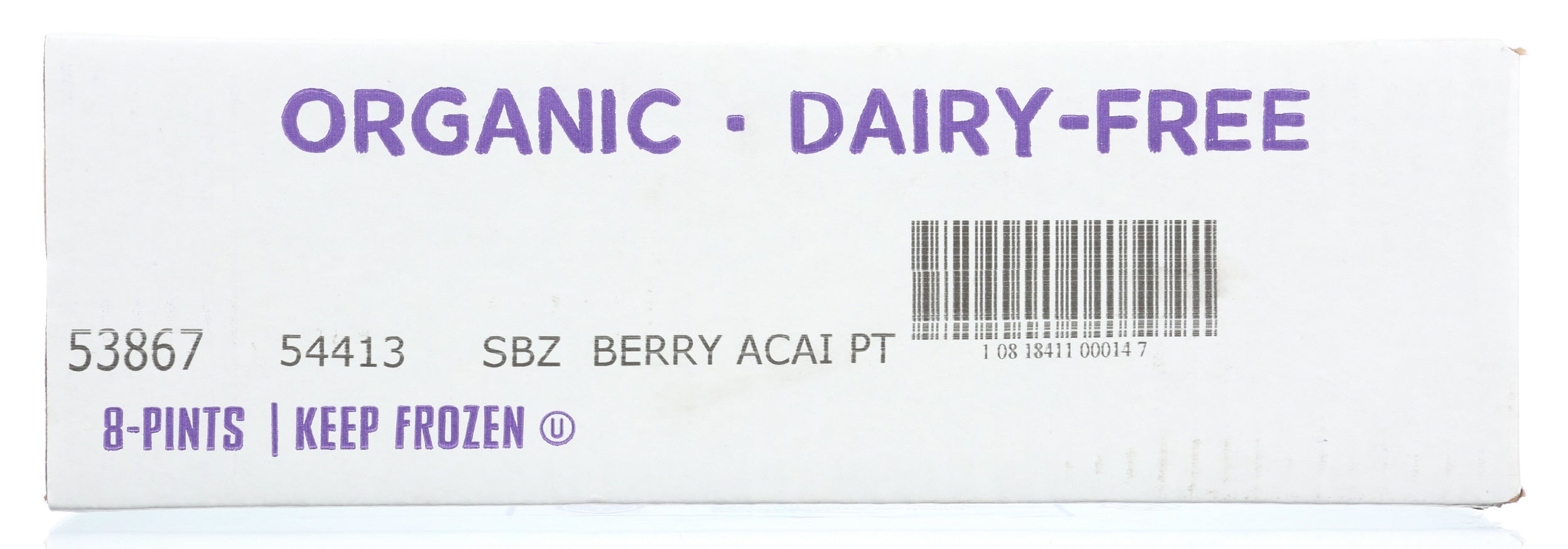 Sambazon Original Organic Acai Berry Sorbet, Pint, 16 Fluid Ounce - 8 Per Case.