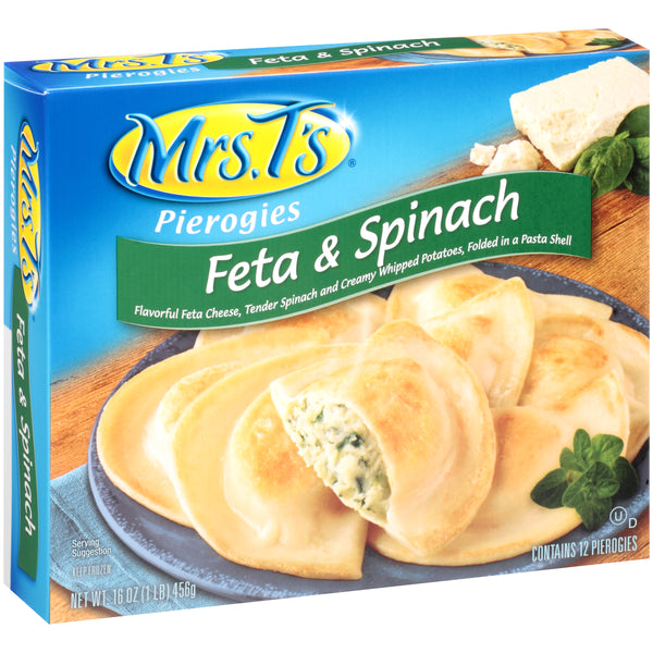 Pierogies Potato Spinach & Feta Cheese 12 Each - 12 Per Case.