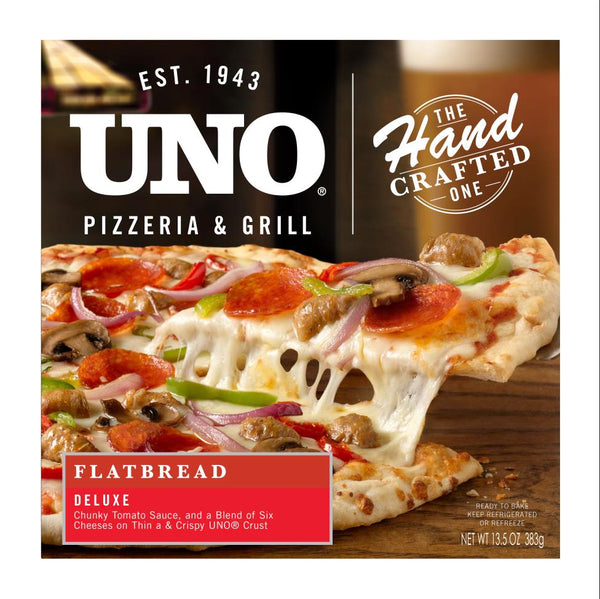 Uno Foods Inc 10" Artisan Deluxe Flatbread Pizza 1 Each - 6 Per Case.