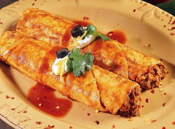 Taste Traditions Enchilada Sauce Lean Groundbeef 5 Ounce Size - 24 Per Case.