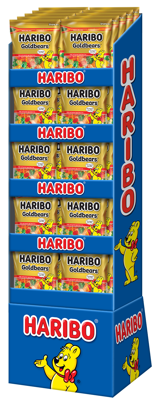 Haribo Confectionery Gold Bears Stand Up Resealable Drc 14 Ounce Size - 5 Per Case.
