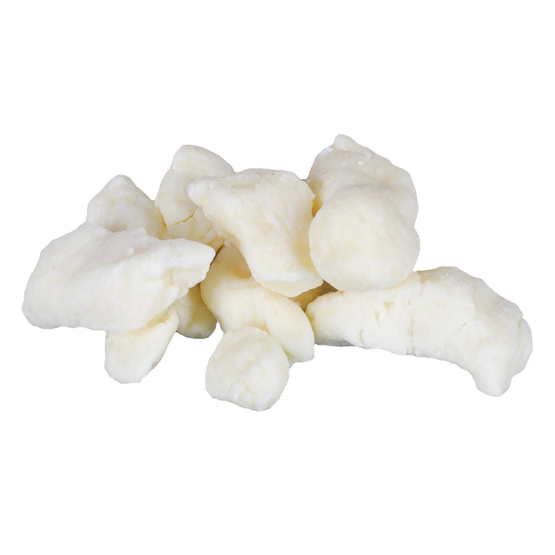 Ellsworth White Cheddar Cheese Curd 16 Ounce Size - 8 Per Case.