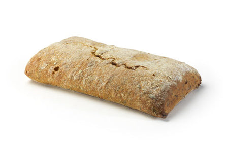 Artisan Sandwich Roll Focaccia Sundried Tomato Herb 4 Ounce Size - 48 Per Case.