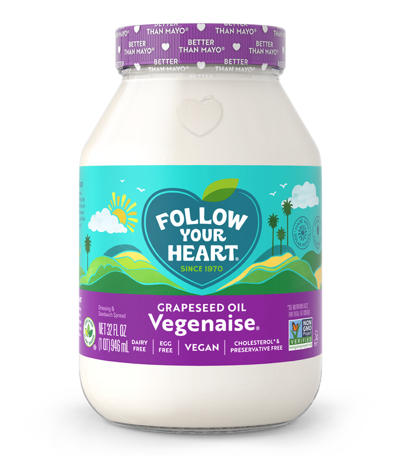 Grapeseed Vegenaise Vegan Mayo 32 Ounce Size - 6 Per Case.