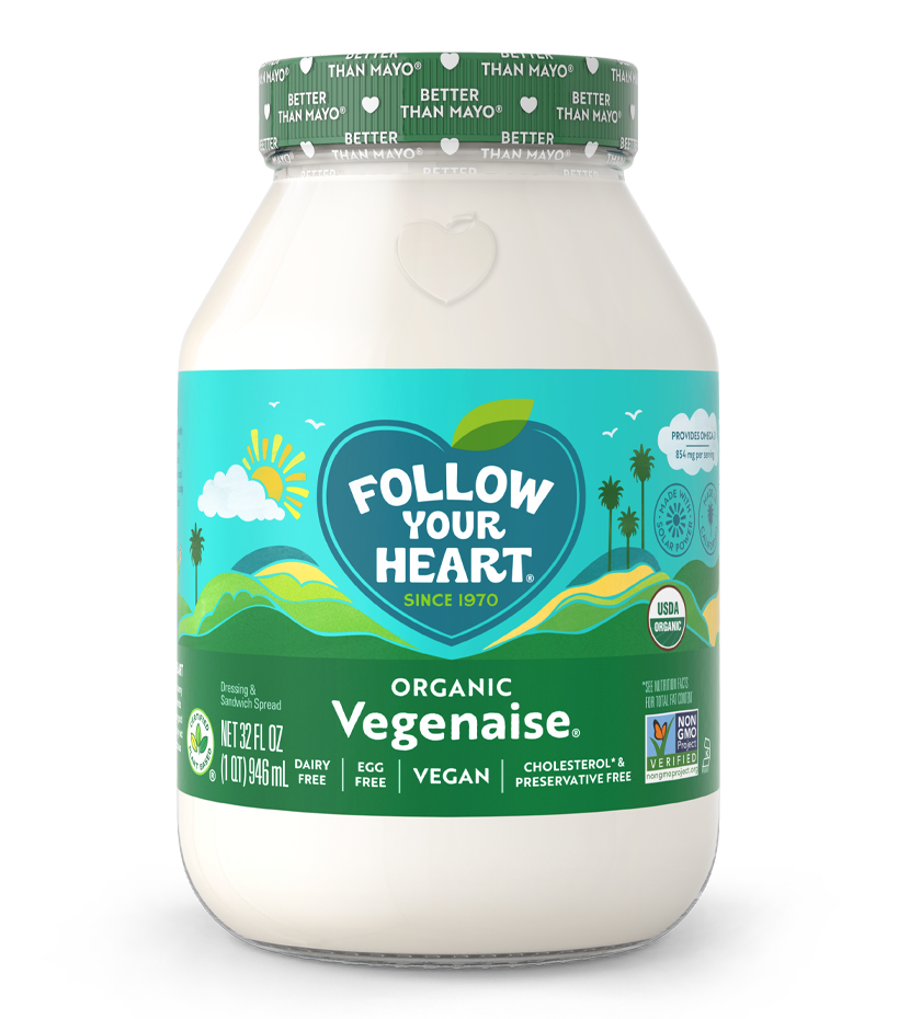 Organic Vegenaise Vegan Mayo 32 Ounce Size - 6 Per Case.