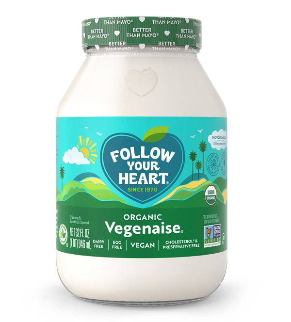 Organic Vegenaise Vegan Mayo 32 Ounce Size - 6 Per Case.
