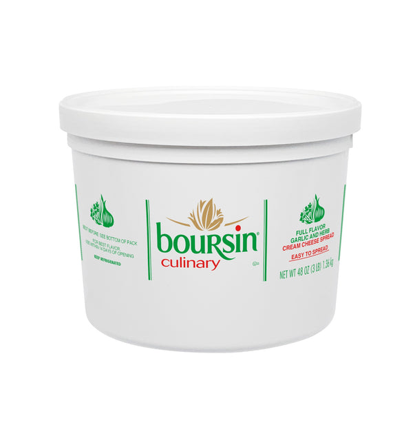 Boursin Garlic & Herb Culinary 48 Ounce Size - 3 Per Case.