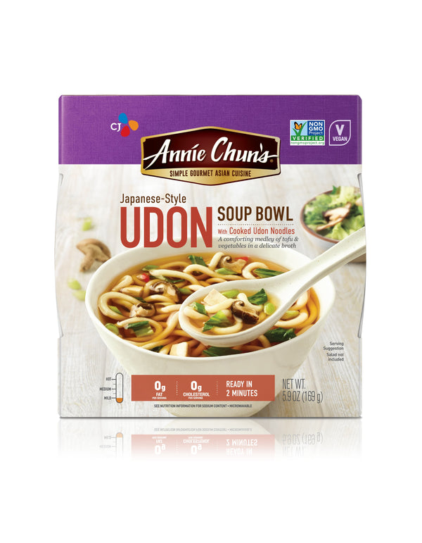 Annie Chun's Udon Noodles Soup Bowl 5.9 Ounce Size - 6 Per Case.