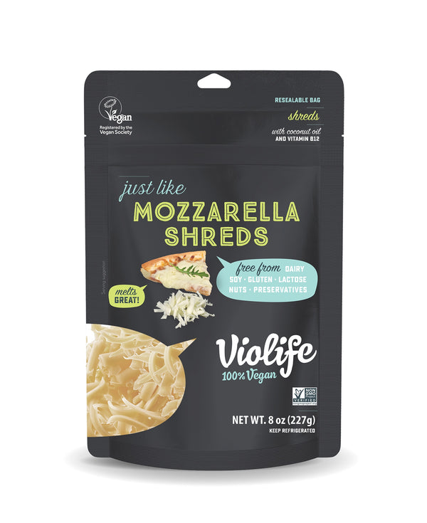 Violife Vegan Just Like Mozzarella Shreds 8 Ounce Size - 8 Per Case.
