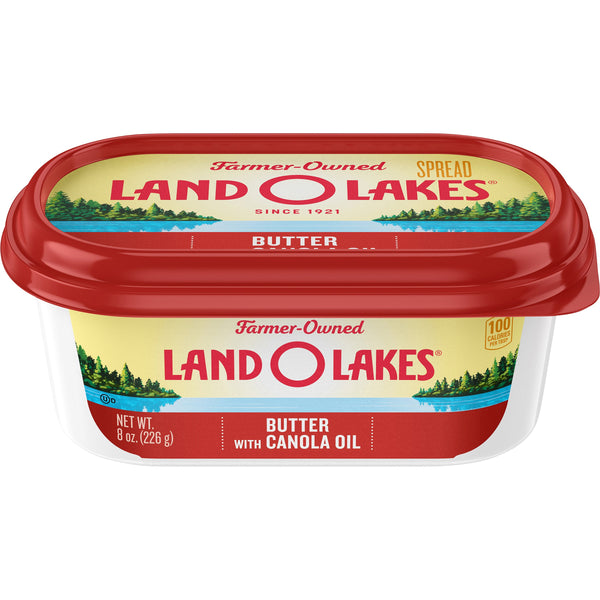 Land-O-Lakes® Butter With Canola Oil 8 Ounce Size - 12 Per Case.