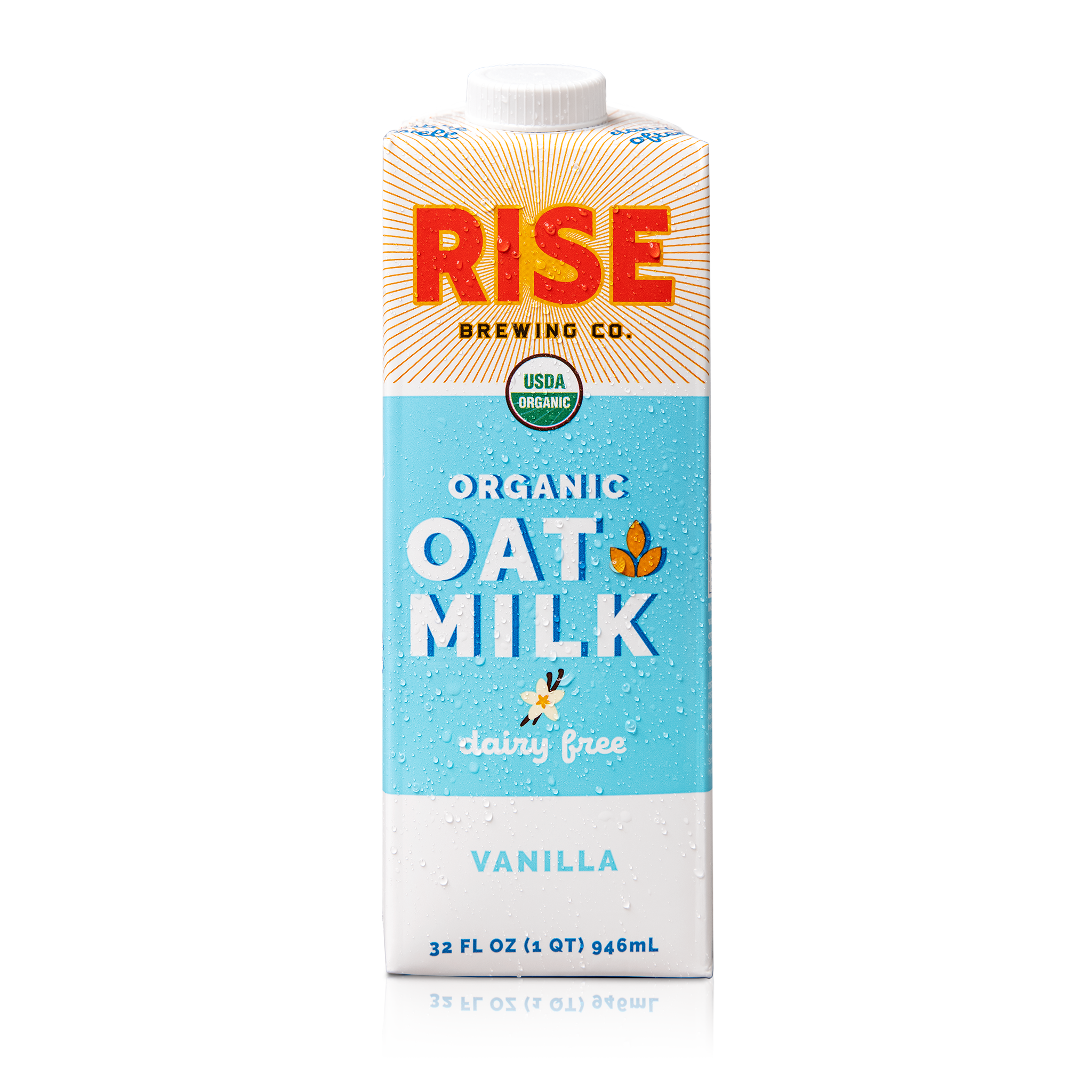 Rise Brewing Co Vanilla Oat Milk 32 Fluid Ounce - 6 Per Case.
