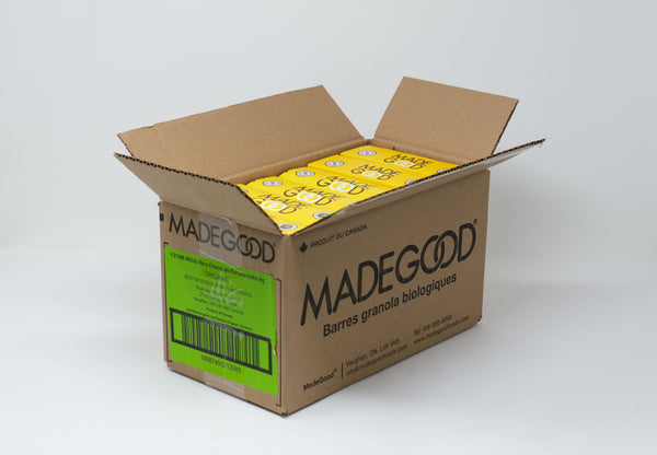 Madegood Chocolate Banana Granola Snack Bar 6 Count Packs - 6 Per Case.