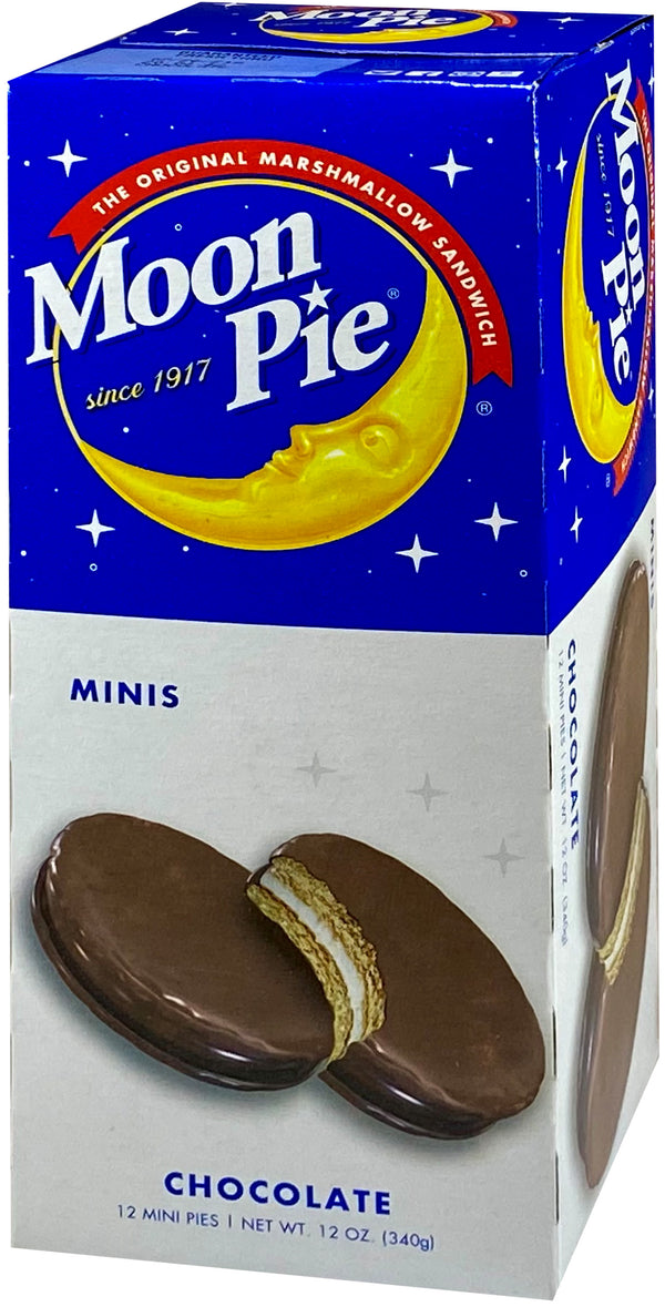 Chocolate Mini Moonpie® Marshmallow Sandwich Snack 12 Ounce Size - 8 Per Case.