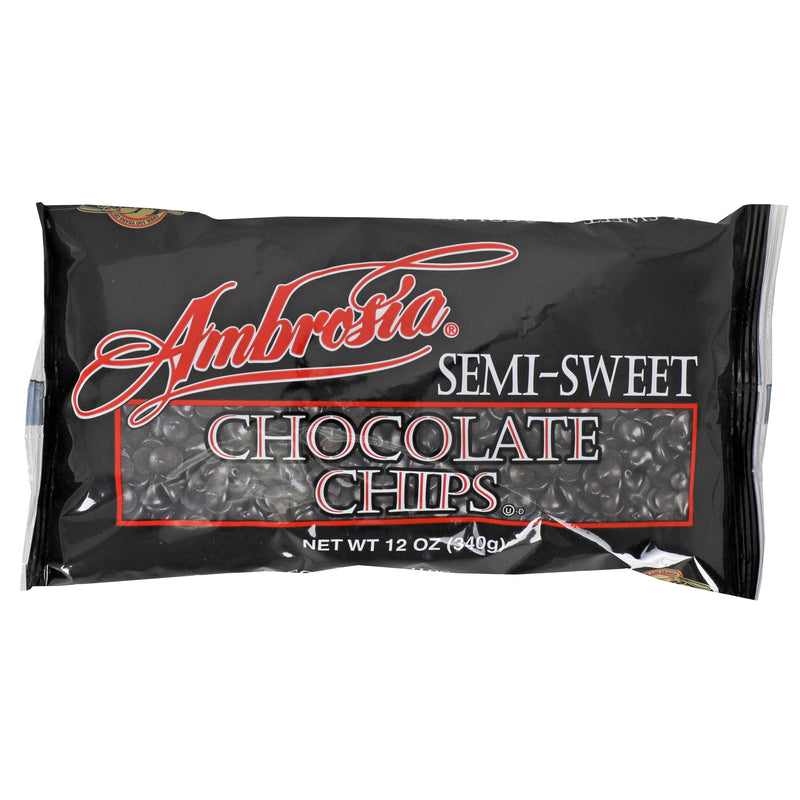 Chips Chocolate Semisweet Ambrosia 12 Ounce Size - 12 Per Case.