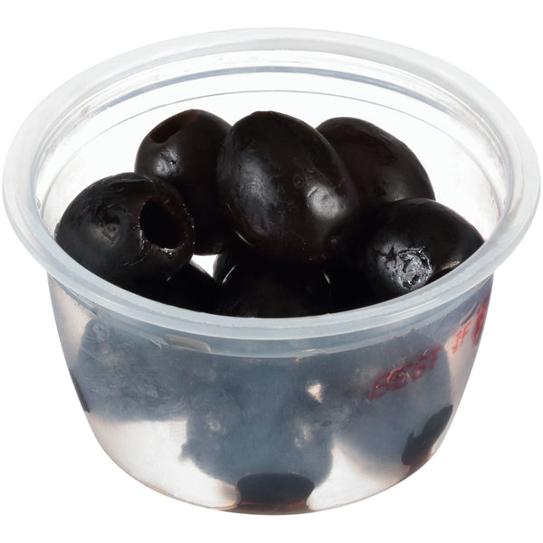 Olives Black Ripe Cups 1.2 Ounce Size - 96 Per Case.