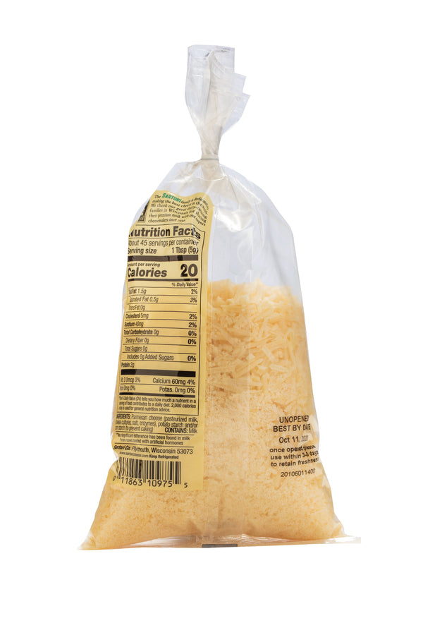 Parmesan Cheese Shredded Bag 7 Ounce Size - 16 Per Case.