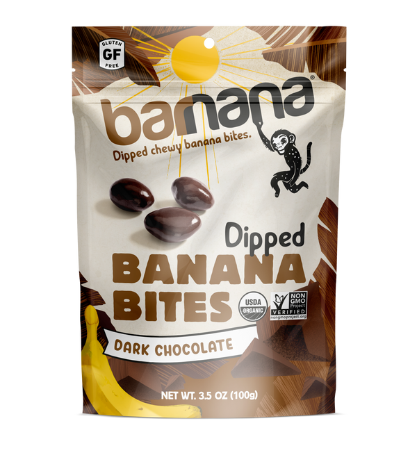 Barnana Chocolate Banana Bites 3.5 Ounce Size - 12 Per Case.