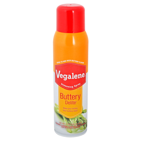 Vegalene Buttery Delite Seasoning Pan Spray Aerosol 17 Ounce Size - 6 Per Case.