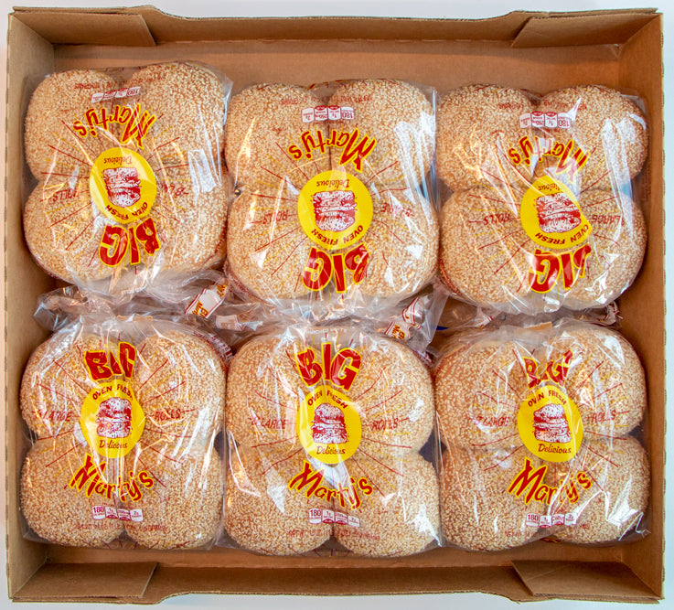Martins Big Sesame Roll 8 Each - 6 Per Case.