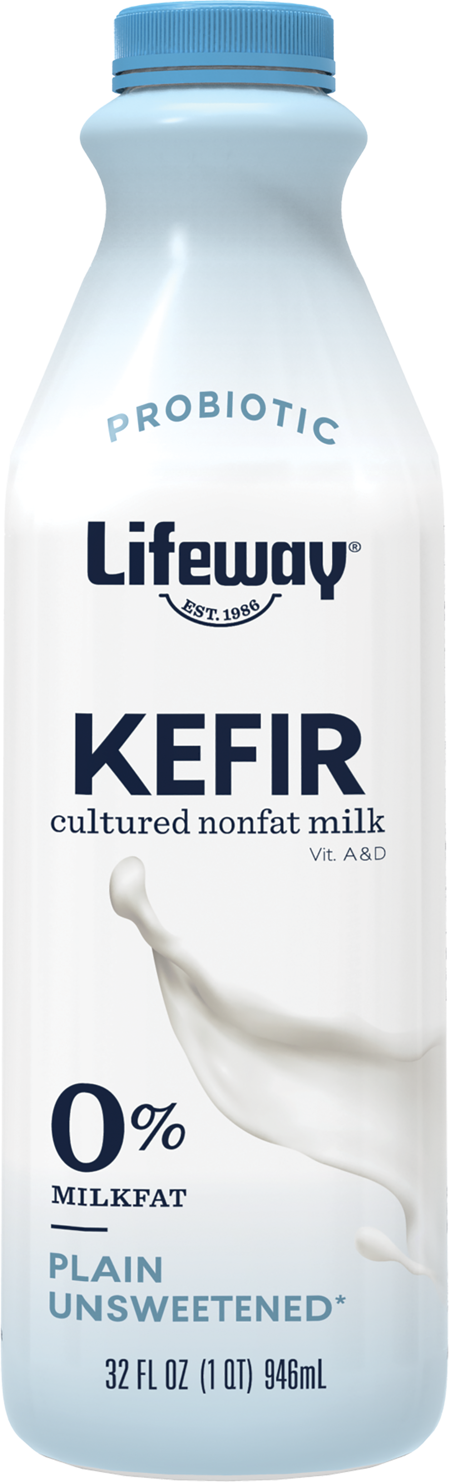 Plain Non-Fat Kefir 32 Fluid Ounce - 6 Per Case.