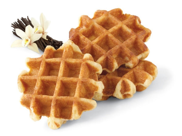 Belgian Waffle Sweet Vanilla Individual Wrapped Clear Film 96 Each - 1 Per Case.