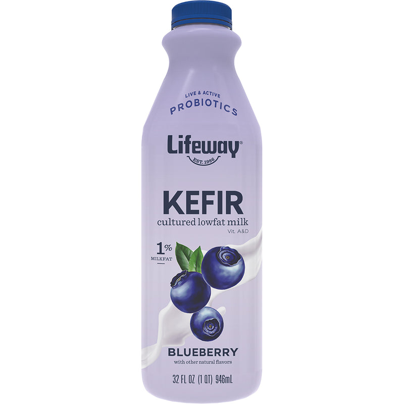 Blueberry Low Fat Kefir 32 Fluid Ounce - 6 Per Case.