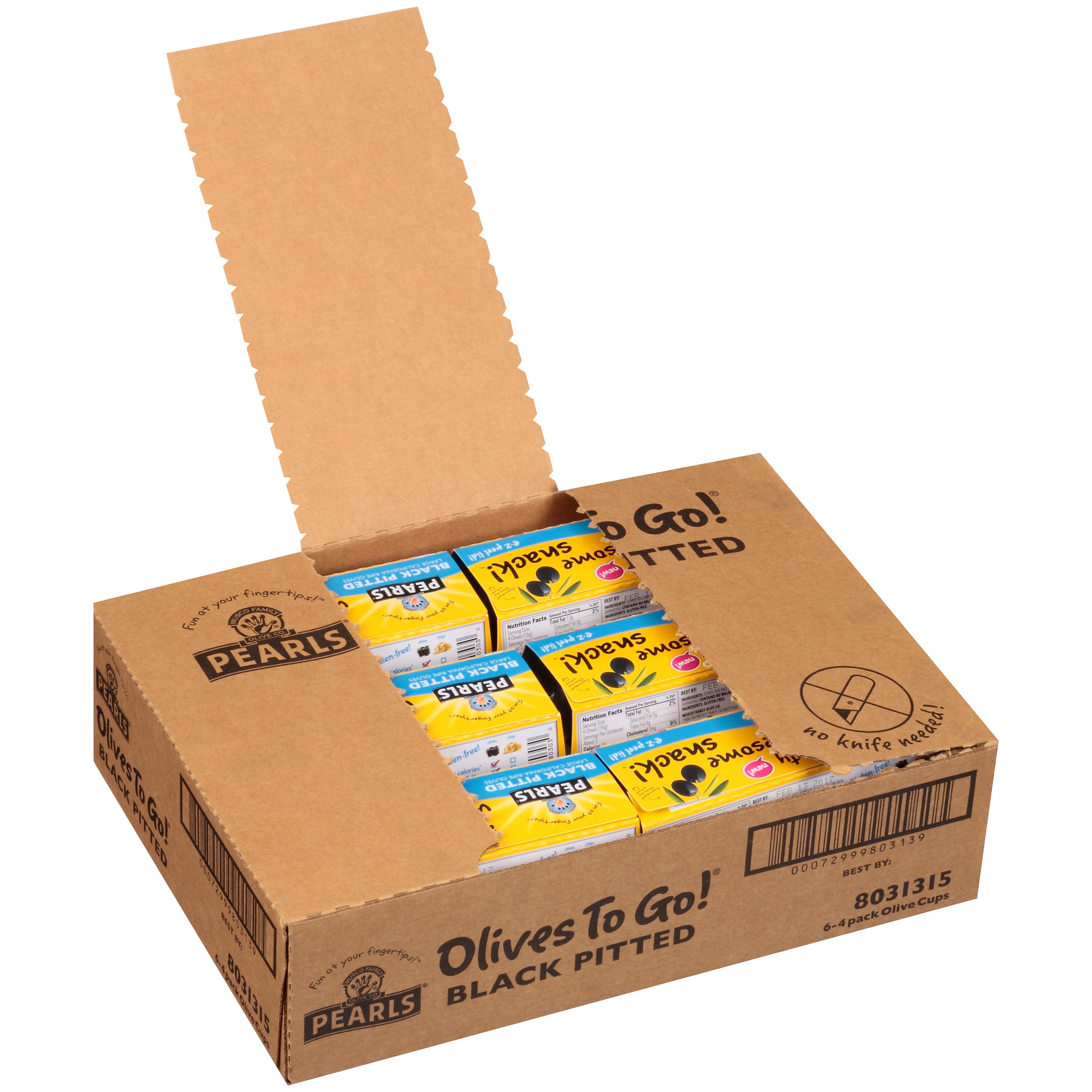 Olives Cup Black Pitted 4.8 Ounce Size - 6 Per Case.