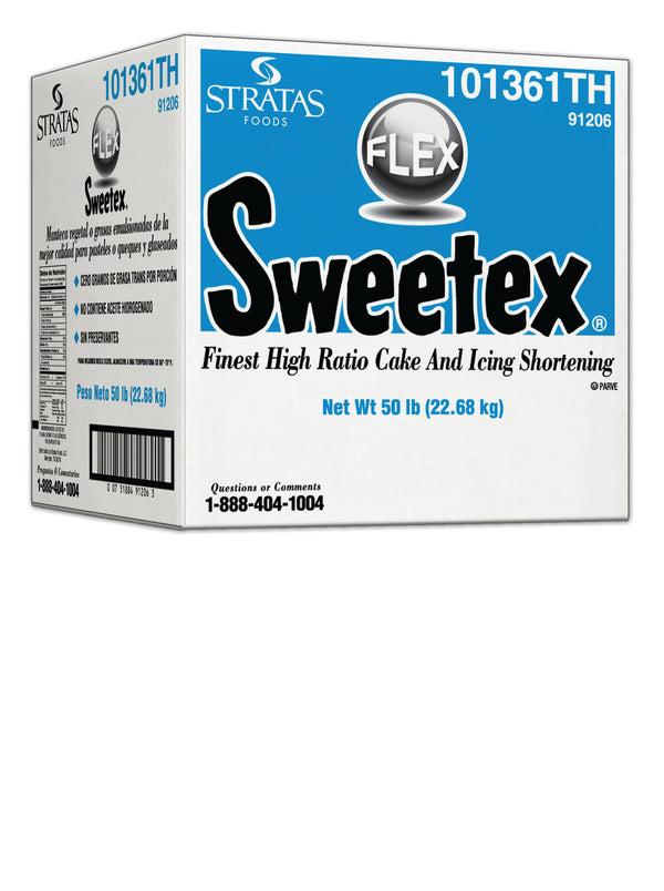 Sweetex Flex Cake and Icing Shortening 50 Pound Each - 1 Per Case.
