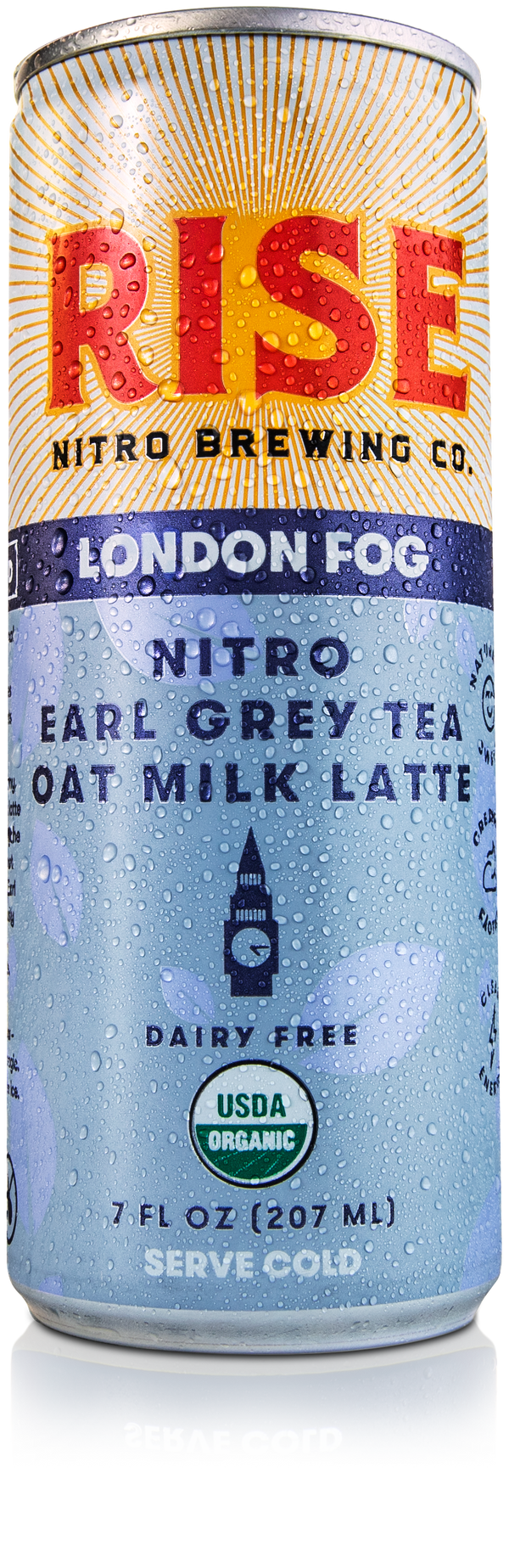 London Fog Nitro Earl Grey Tea Oat Milk Latte 7 Fluid Ounce - 12 Per Case.