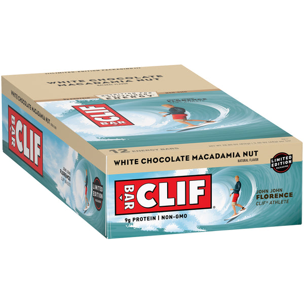 Clif Bar White Chocolate Macadamia Nut Flavorprotein Energy Bars 2.4 Ounce Size - 192 Per Case.