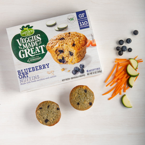 Veggie Made Great Blueberry Oat Muffins 12 Ounce Size - 8 Per Case.