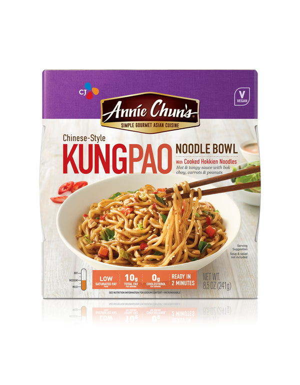 Annie Chun's Kung Pao Noodle Bowl 8.5 Ounce Size - 6 Per Case.