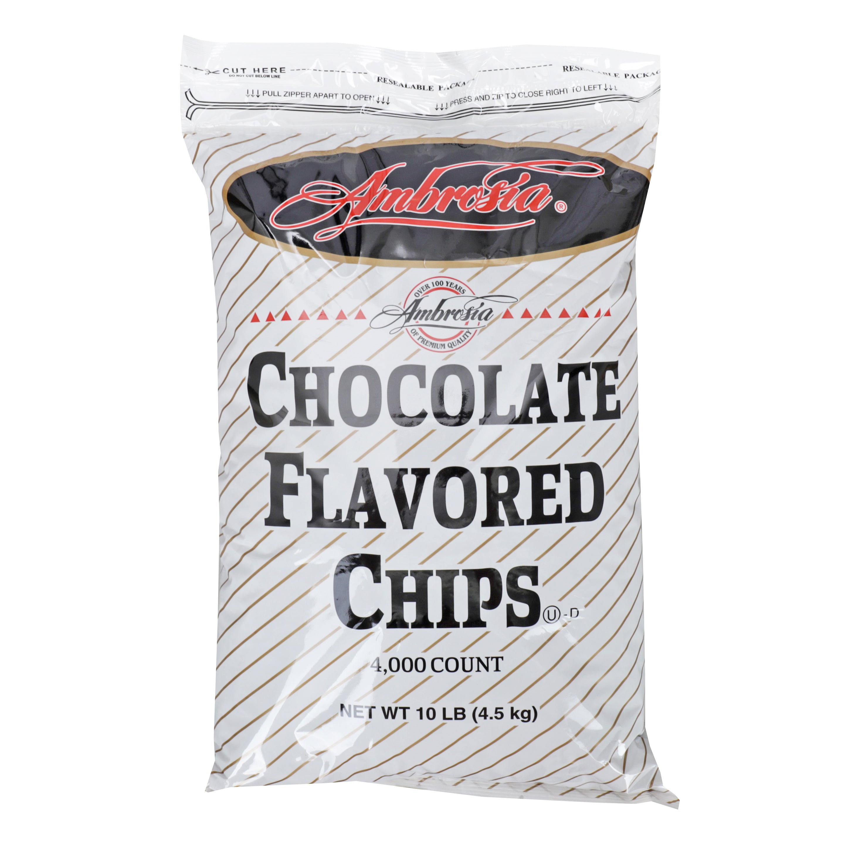 Drops Chocolate Flavor Ambrosia 10 Pound Each - 1 Per Case.