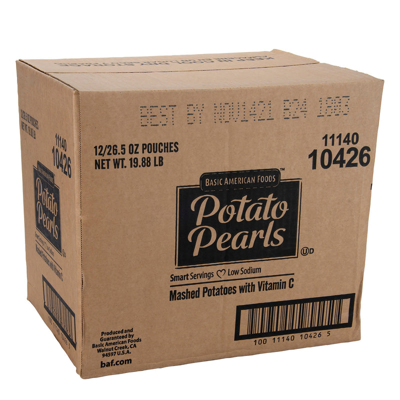 Potato Pearls® Smart Servings™ Mashed Wvitc Low Sodium Quick Prep Servings 26.5 Ounce Size - 12 Per Case.