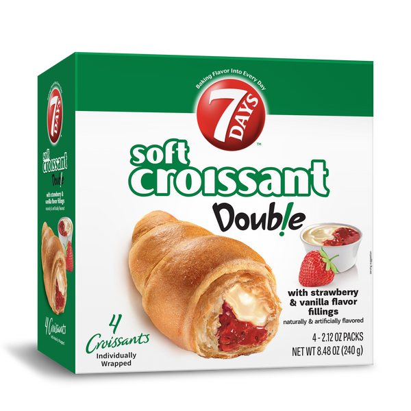 Days Multipack Croissant Strawberry Vanilla 8.48 Ounce Size - 4 Per Case.