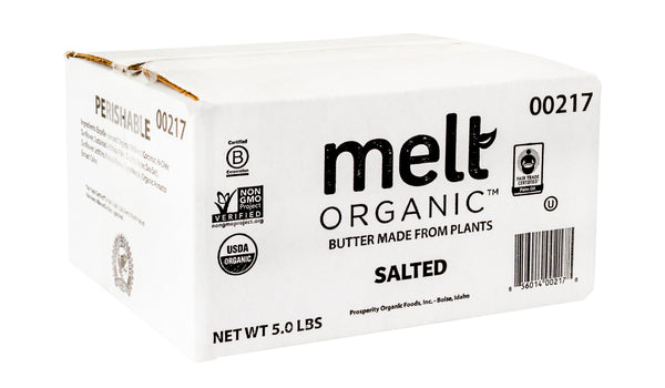 Plant Based Butter Salted 5 Pound Each - 1 Per Case.