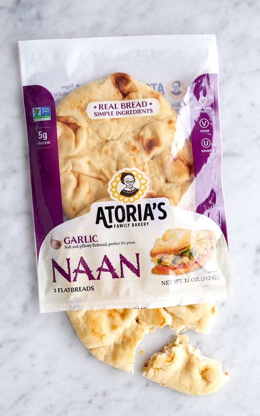 Atoria's Family Garlic Naan Retail 11 Ounce Size - 8 Per Case.