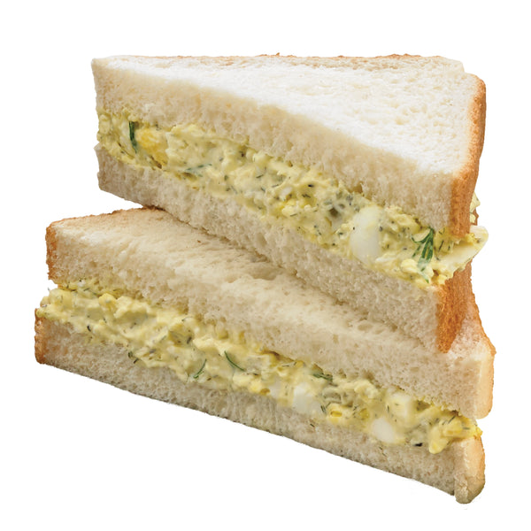 Market Sandwich Dill Egg Salad White Bread Sandwich Wedge 5 Ounce Size - 10 Per Case.