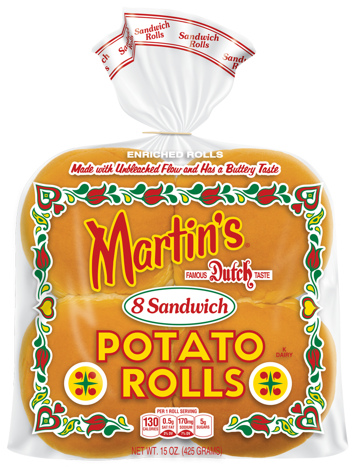 Martins Potato Sandwich 8 Each - 9 Per Case.