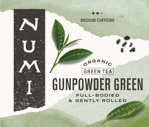 Numi Organic Tea Gunpowder Green Tea Tea Bags 0.73 Pound Each - 1 Per Case.