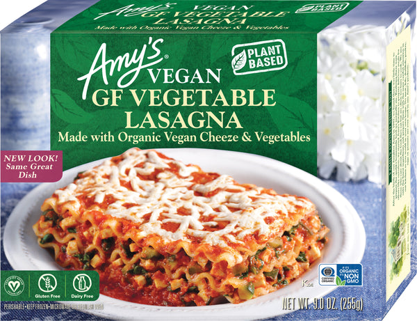 Vegetable Lasagna Gluten Free Dairy Free 9 Ounce Size - 12 Per Case.