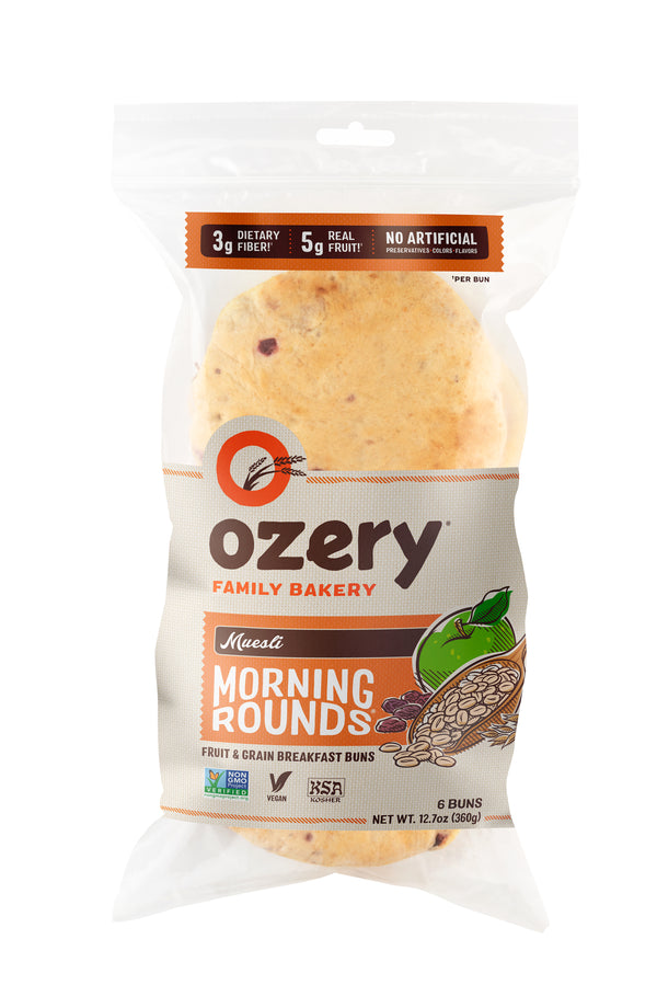 Ozery Bakery Muesli Morning Rounds 12.7 Ounce Size - 6 Per Case.